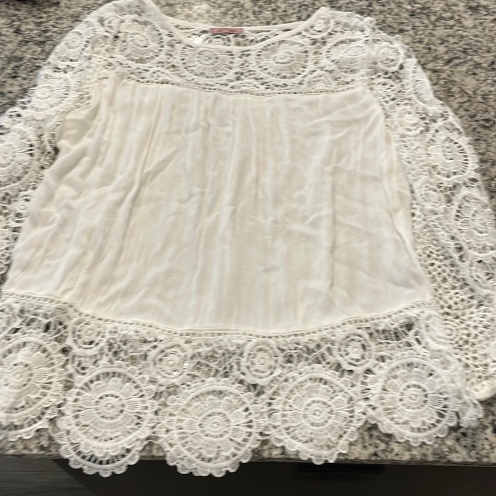 White floral shirt